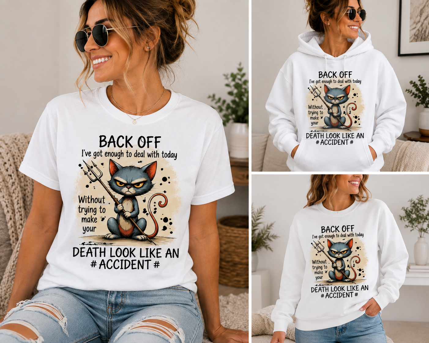 Back Off… I’ve Got Enough to Deal With Today Graphic Tee, Sweatshirt & Hoodie