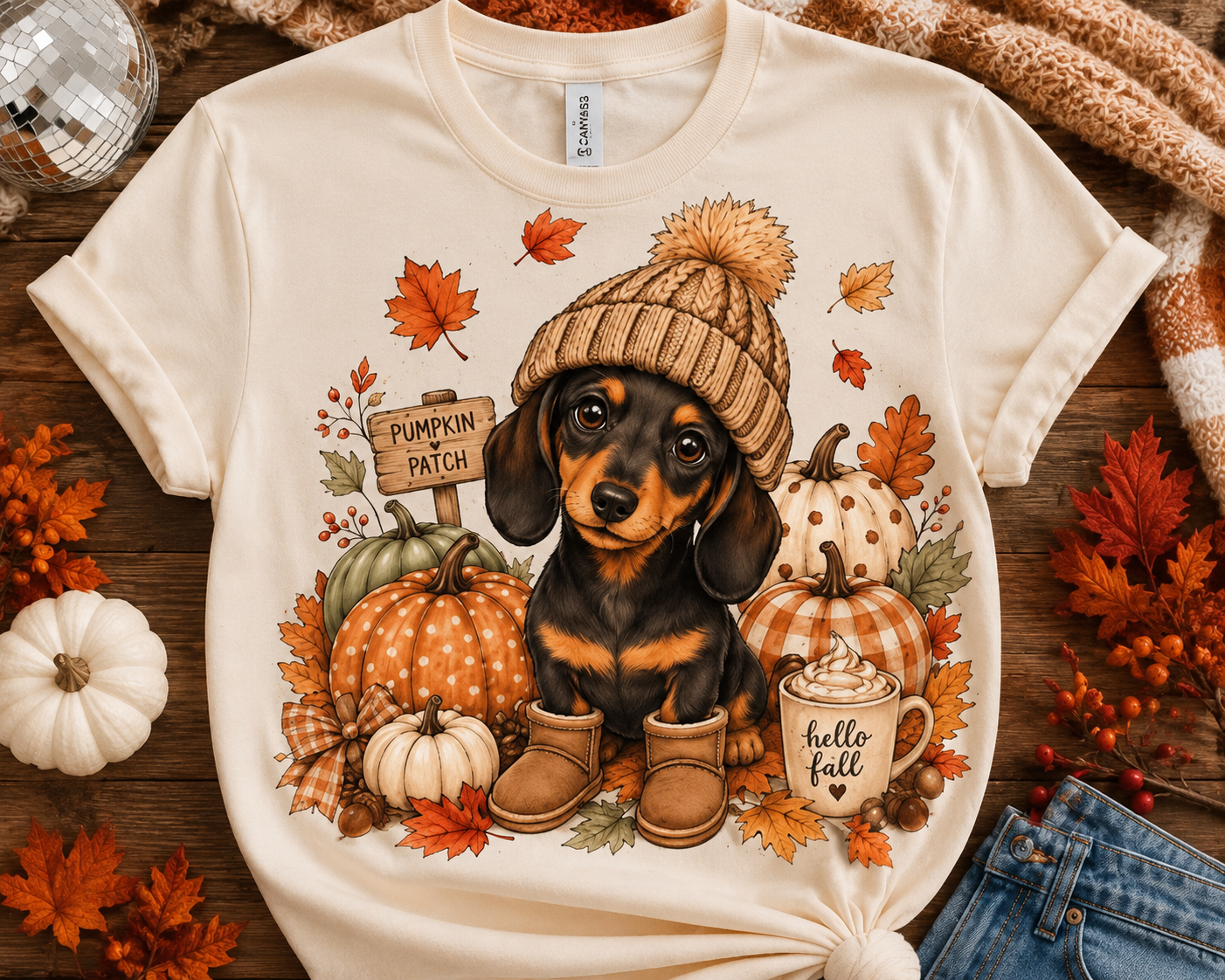 🐾 Pumpkin Patch Pup Fall Top