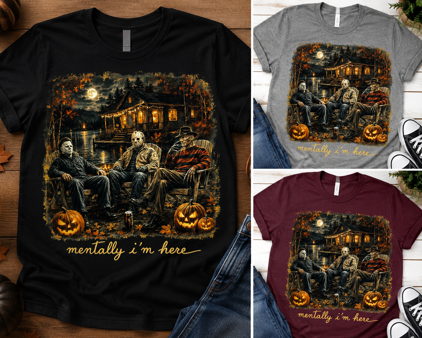 🎃 Mentally I’m Here Horror Shirt