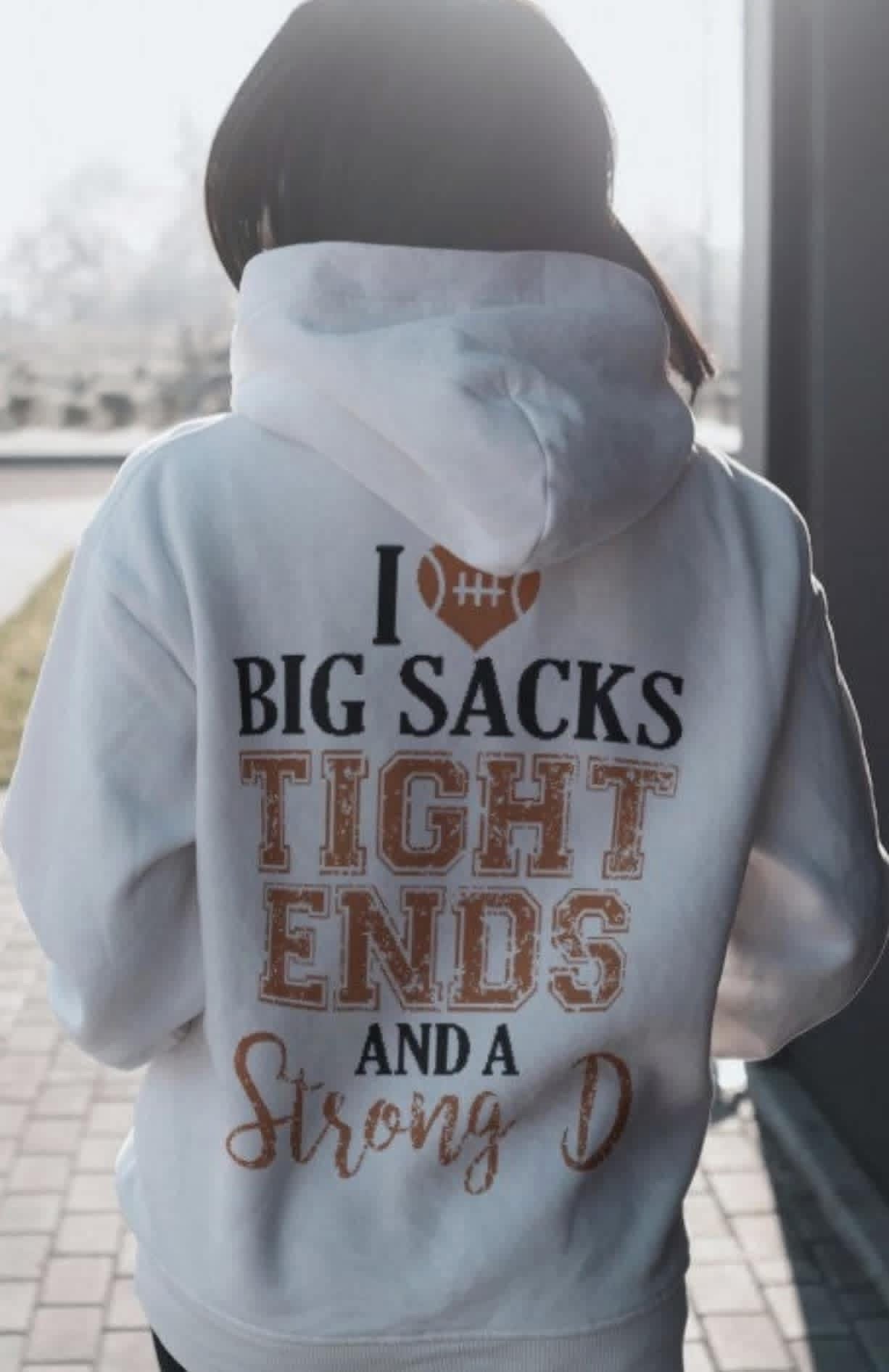 Big Sacks, Tight Ends & A Strong D Football Hoodie