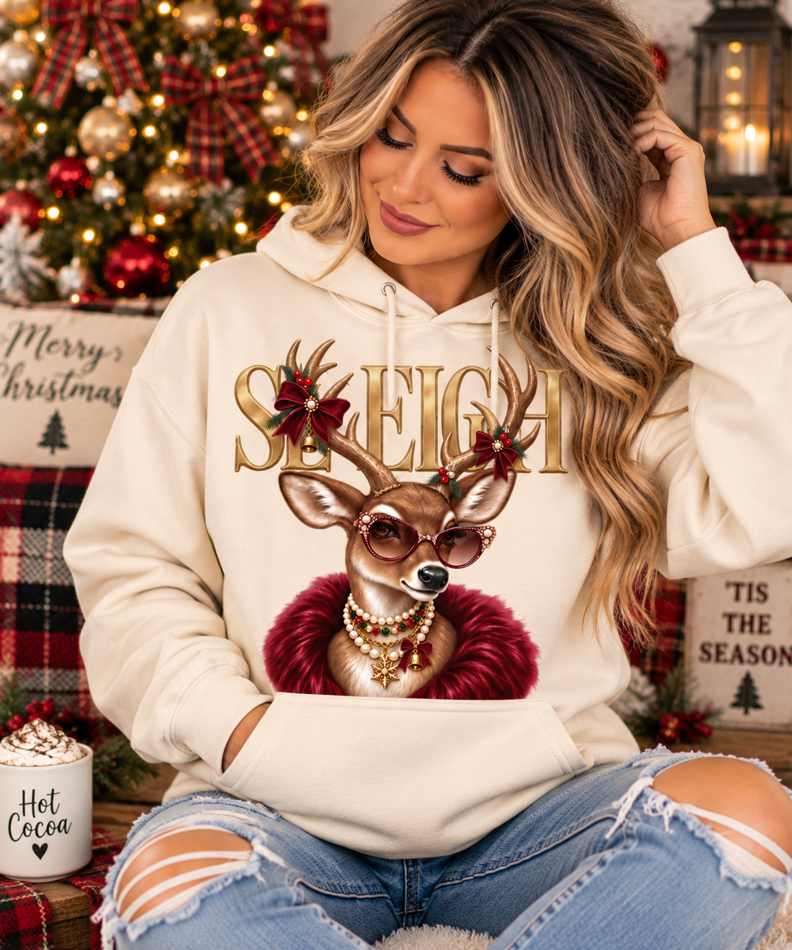 Sleigh Christmas Tee, Sweatshirt & Hoodie 🎄✨