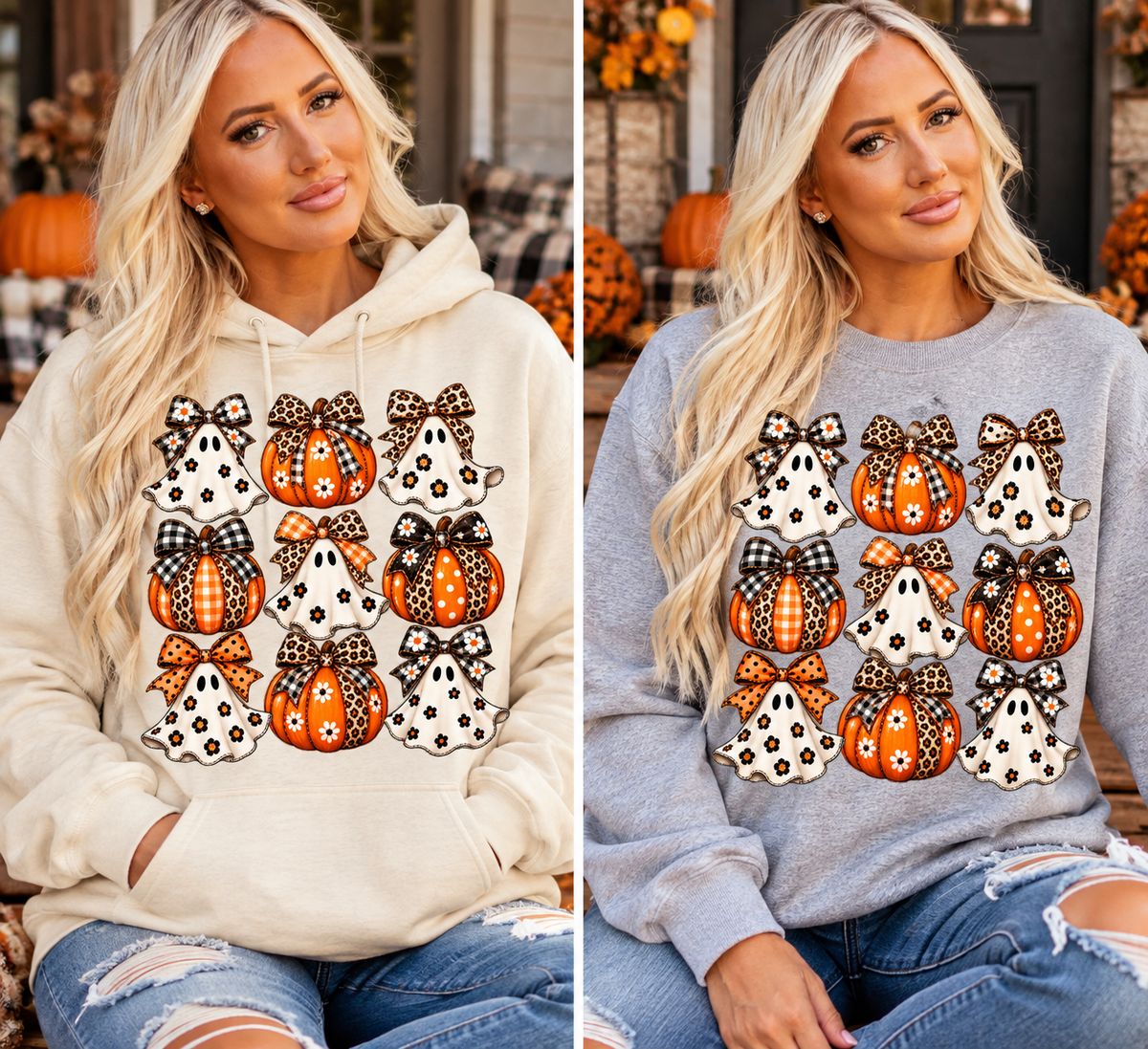 Patchwork Boo Top 👻🎃