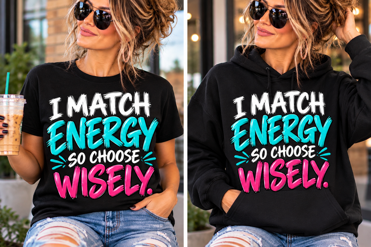 I Match Energy — Tee, Sweatshirt & Hoodie