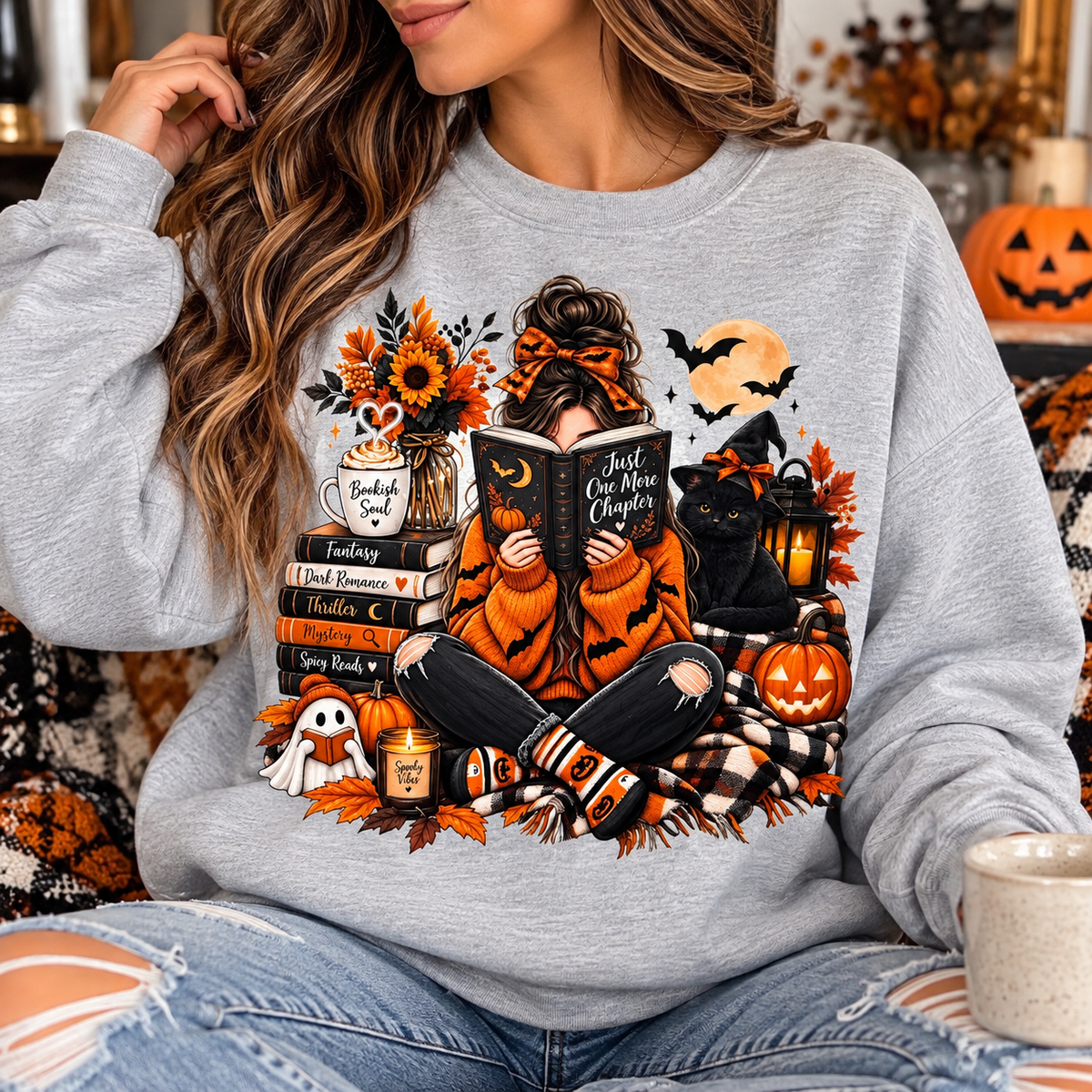 Just One More Chapter Spooky Bookish Girl