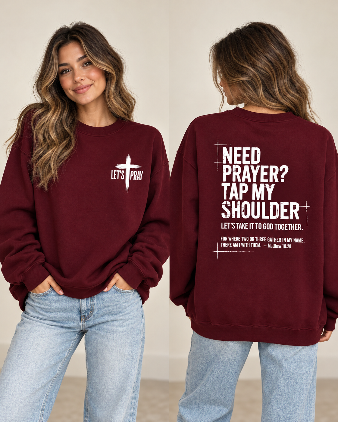 Need Prayer? Tap My Shoulder