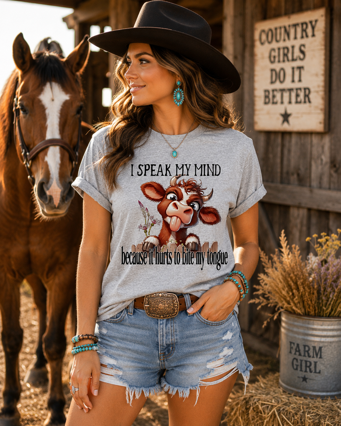 Bite My Tongue Tee & Sweatshirt