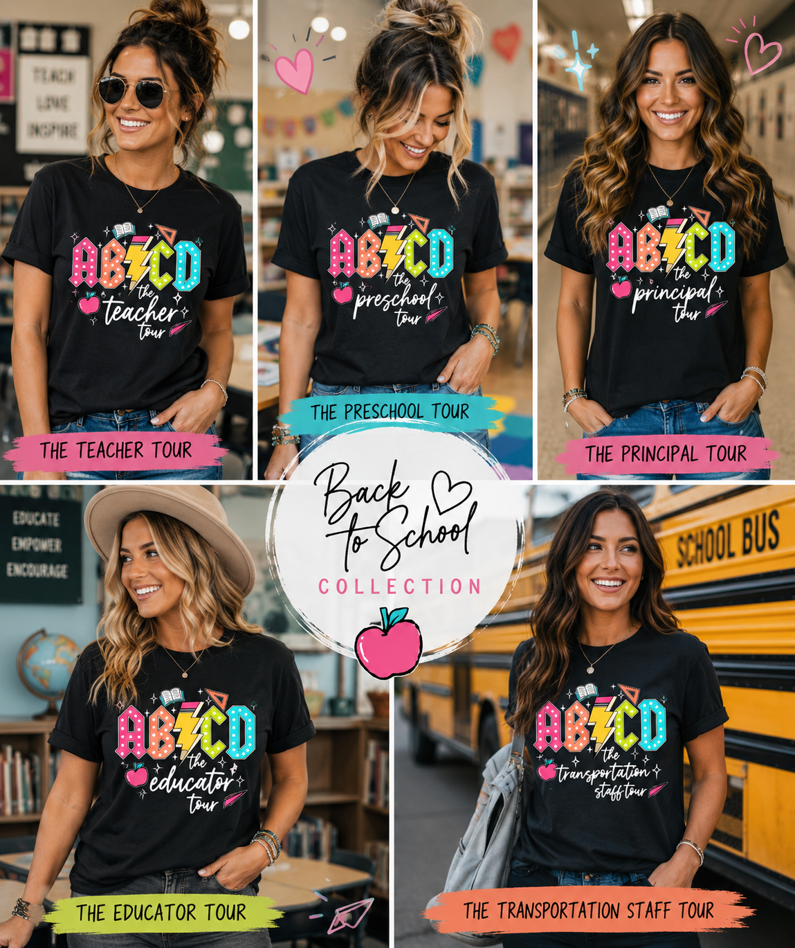 📚 ABCD School Staff Tour Shirt