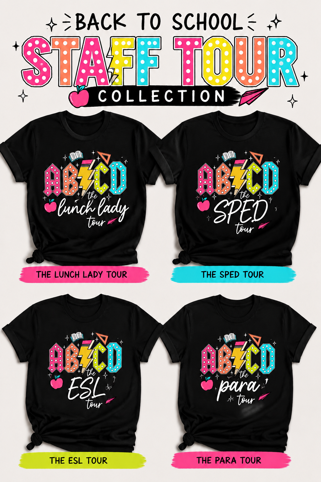 📚 ABCD School Staff Tour Shirt