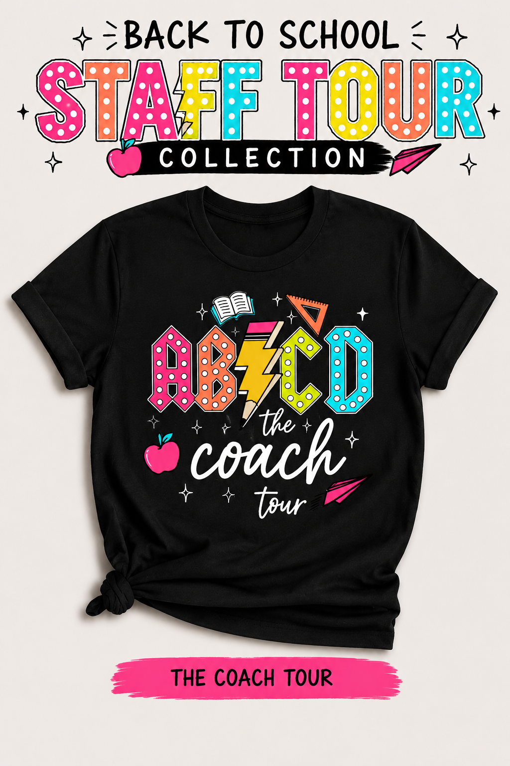 📚 ABCD School Staff Tour Shirt