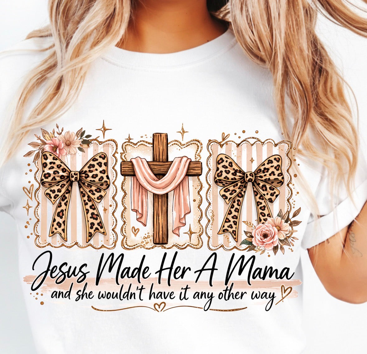Jesus Made Her A Mama Tee ✝️🤍