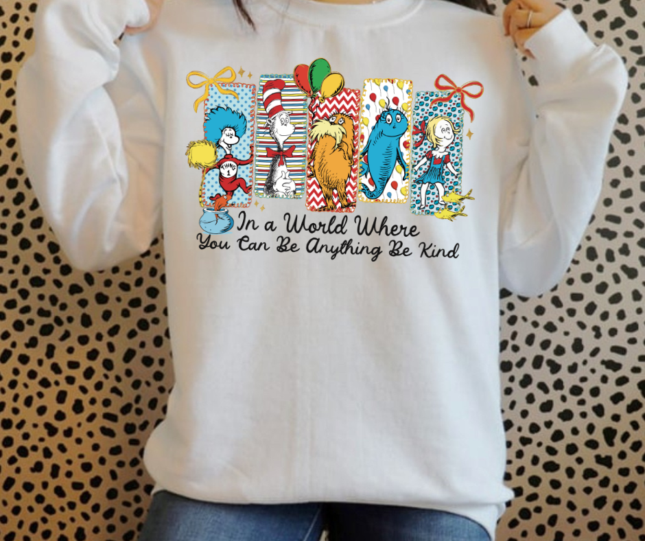 Be Kind Cat Hat Tee & Sweatshirt