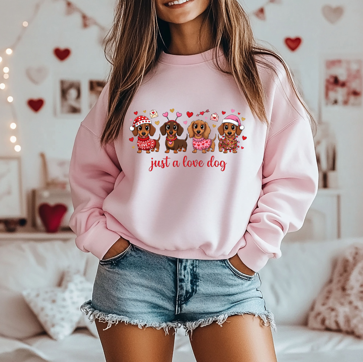 Just a Love Dog Tee, Sweatshirt & Hoodie
