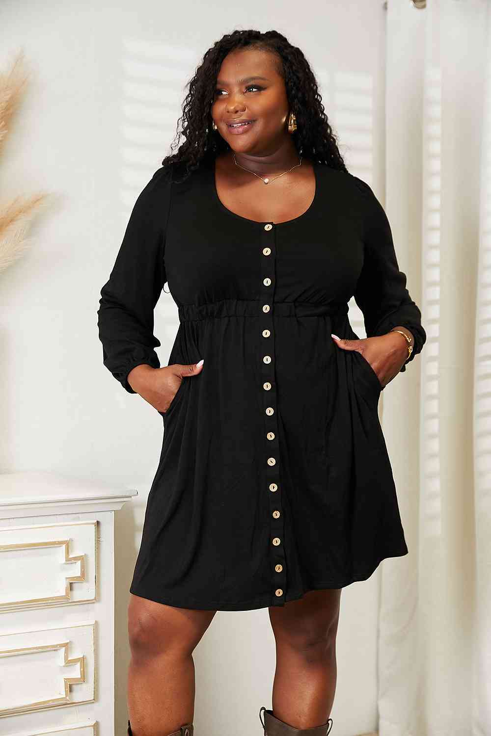The Magic Dress in blue & black