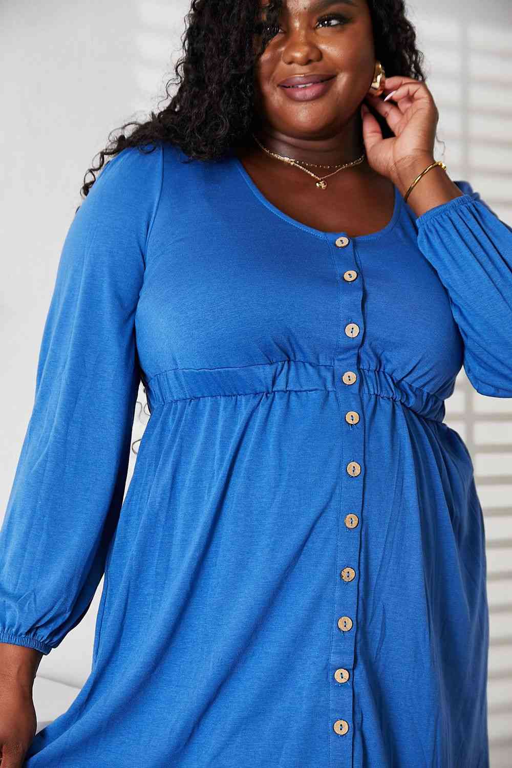The Magic Dress in blue & black